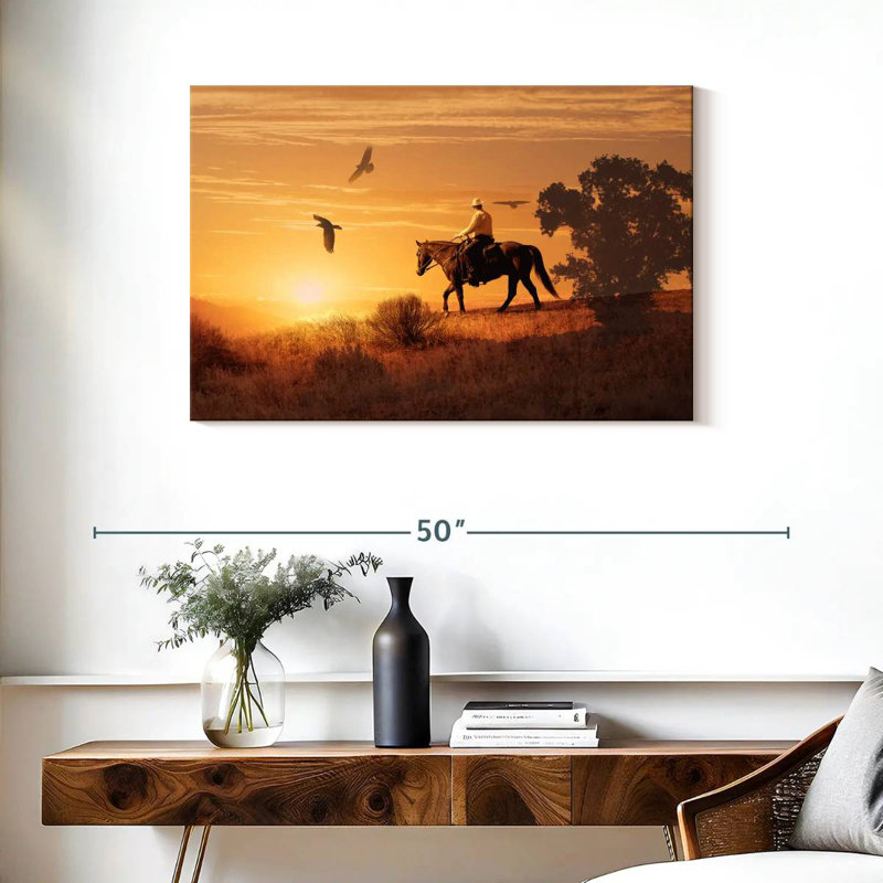 Cowboy solitaire Lelar, H 24 po x l 36 po