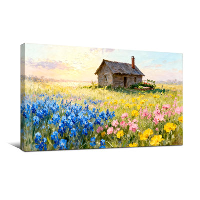 Plantes et fleurs campagne avec champ de fleurs colorées