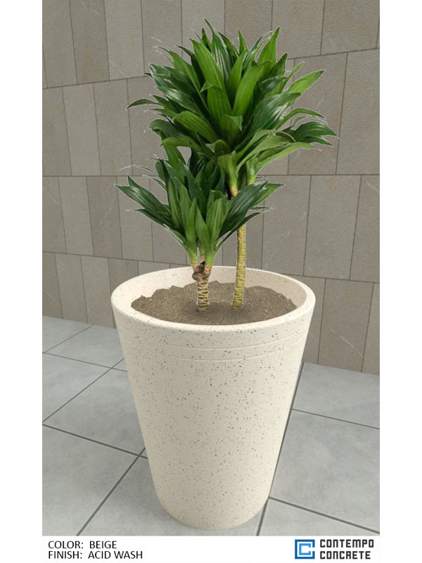 Ember Planter, Acid Wash beige