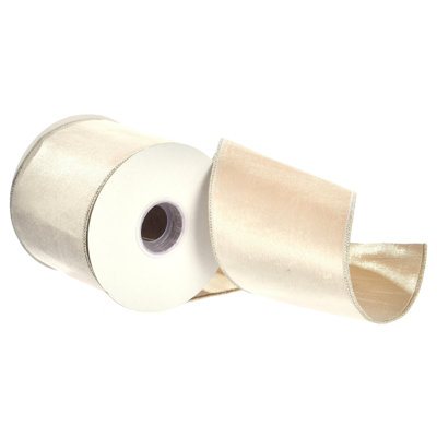 Velvet/Metallic Dupion Double Fused Back Ribbon.