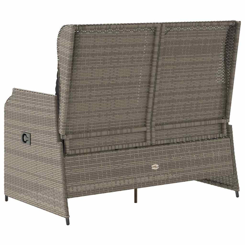Garden Bench, Black, Grey