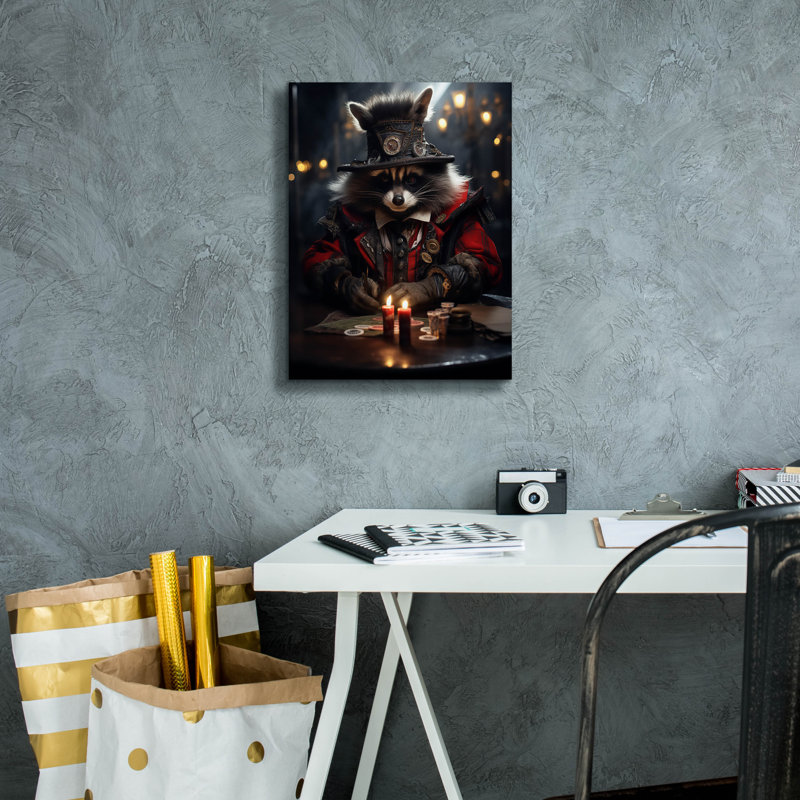 "Epic Graffiti" Raccons Gambit "par r3darch0n, art mural sur toile, H 16 po x l 12 po x P 0,75 po