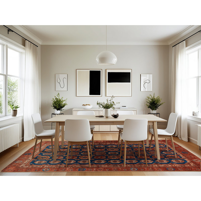 Machine Washable Persian Brown Area Rug, Rectangle 7' x 10'