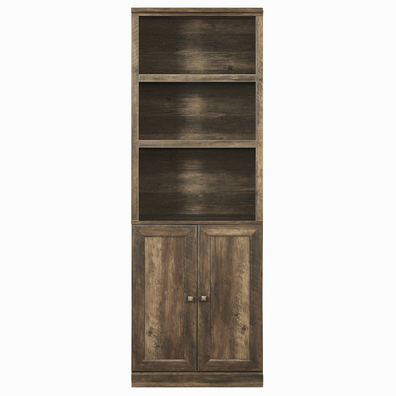 Bibliothèque de 80 lb avec 1 porte et 3 tablettes ouvertes dans un port brun pour le sous-sol