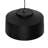 3 - Light Solar Black Drum Pendant