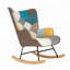 Chaise berçante avec repose-pieds-1131353831