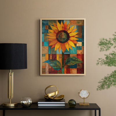 Reproduction encadrée FLORAL Series CDLxxxi - bois massif