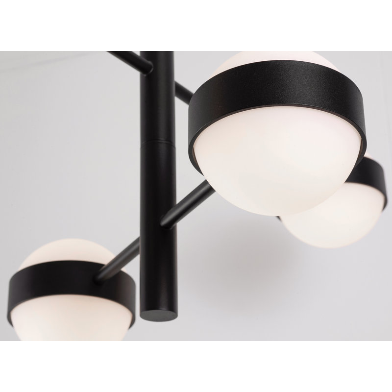 Luminaire suspendu à 4 lumières Verona, Noir