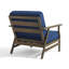 Chaises longues d'extérieur en bois de teck massif avec coussins Montelongo-79186444-79186928