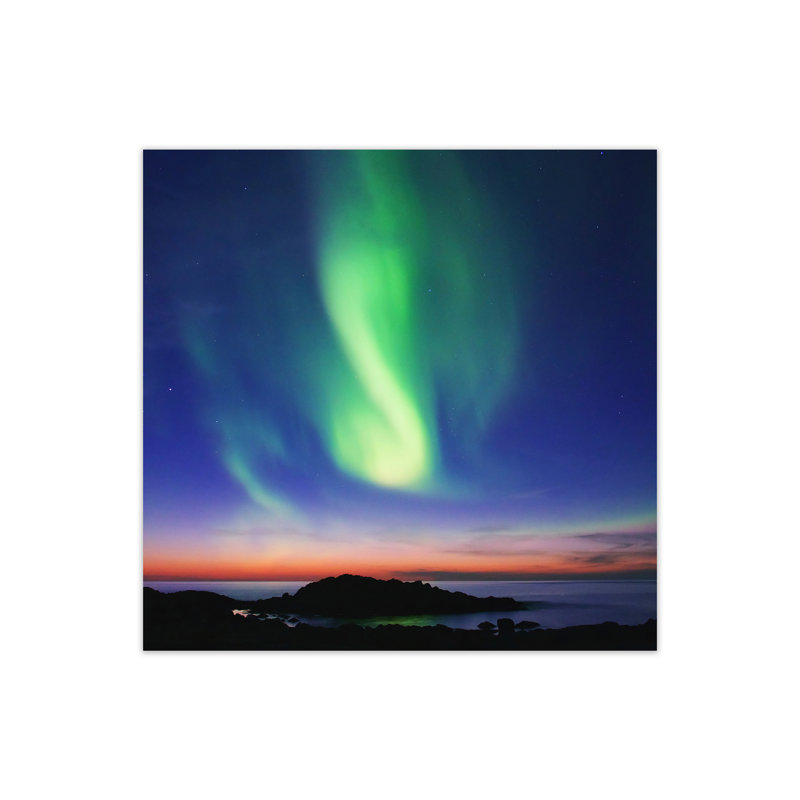 The Northern Lights 1 by Nur Mut - Print, 60 cm H x 60 cm W