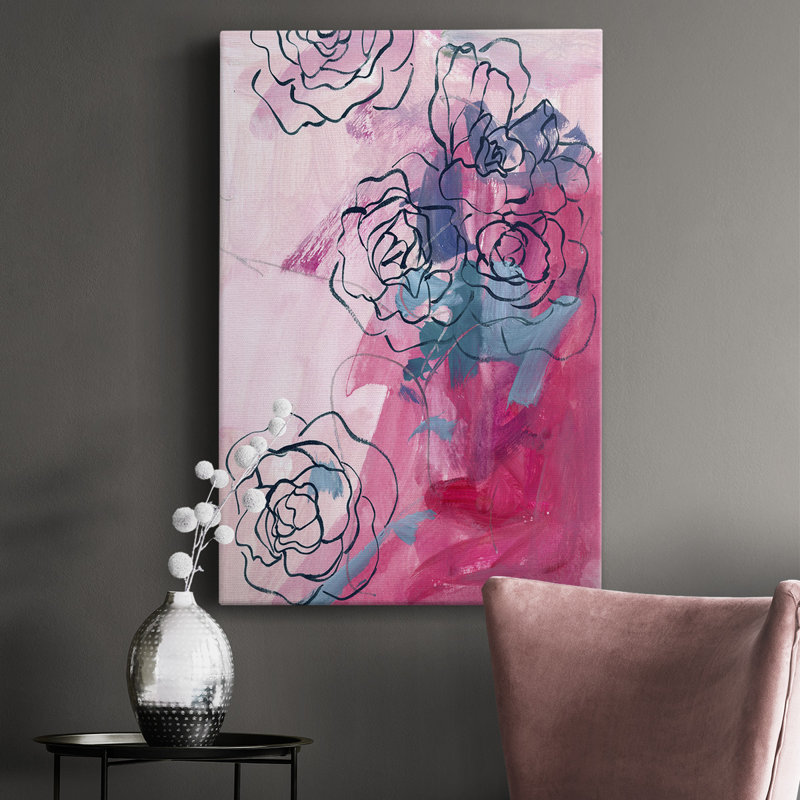 Inner Music II - peinture sur toile tendue, H 48 po x l 32 po x P 1,5 po
