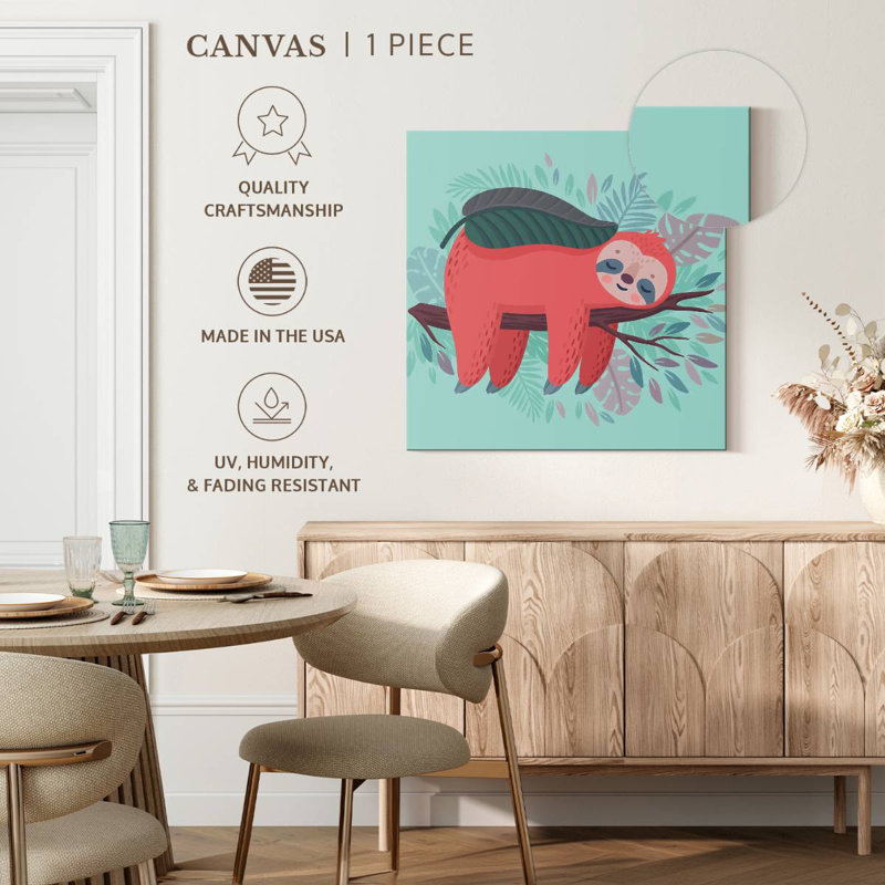 Crowle Sleepy Sloth, 33" H x 33" W