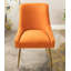 Velvet Dining Chair with Gold Legs