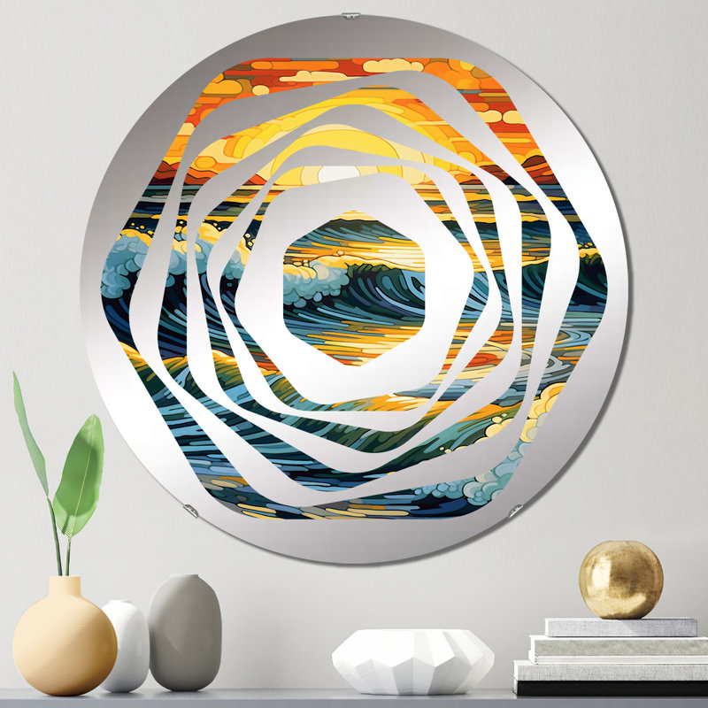Ryden - Amorphe Decorative Mirror, 23.6" x 23.6"