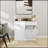 Versatile And Stylish Kitchen Trash Cabinet With Multiple Compartments
