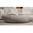  Irregular Oval Coffee Table Faux Stone Table-127594626-126626687