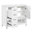Meuble-lavabo 36 po avec comptoir de lavabo, 2 portes, 2 tiroirs et une tablette ouverte