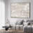 Extra Large Wall Art Fabric Print - Neutral Abstract Minimalist Art Artwork Decor for Living Room or Bedroom - "Frame Assembly Required (Unfinished Frame)"-105075872