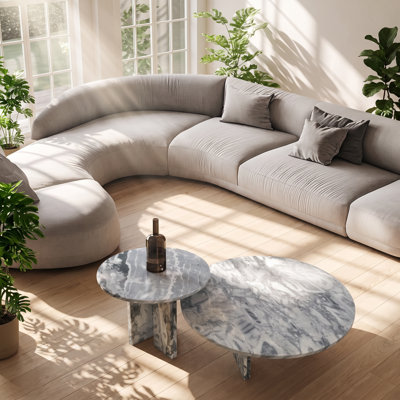 Ensemble de tables basses gigognes 2 pièces Vitra l 27,6 po x P 27,6 po x H 12,6 po Vitra