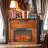23 Inch Electric Fireplace Insert Heater With Log Set & Realistic Flame, Overheating Protection Without Control-107689950