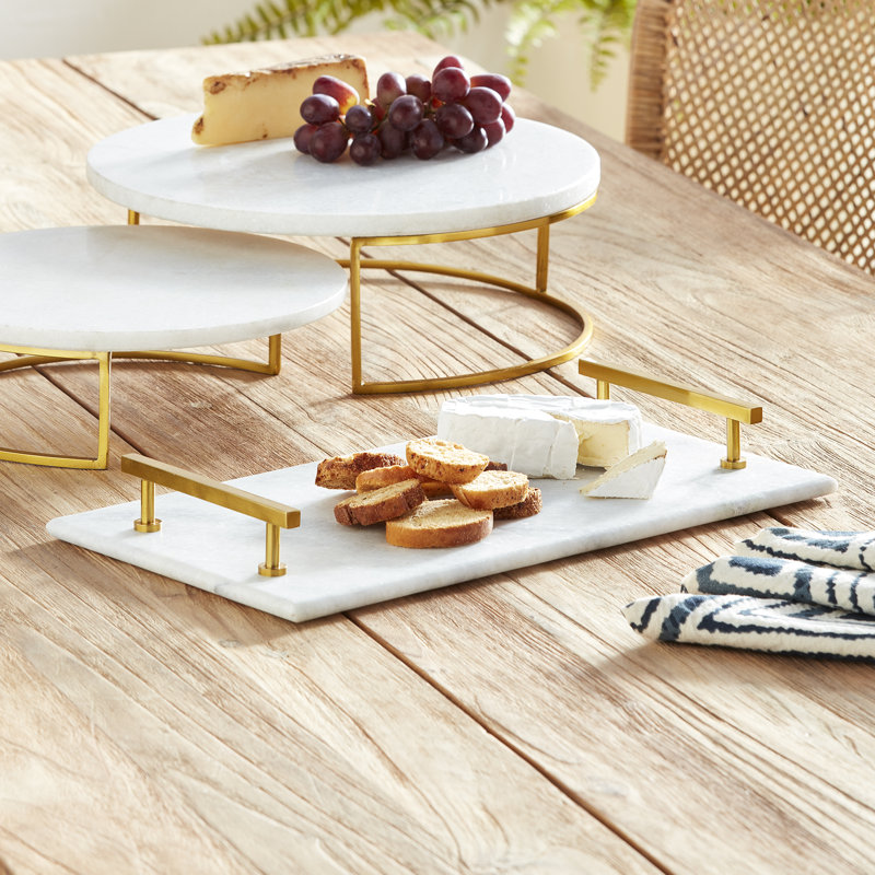 Jana Rectangle Marble Tray