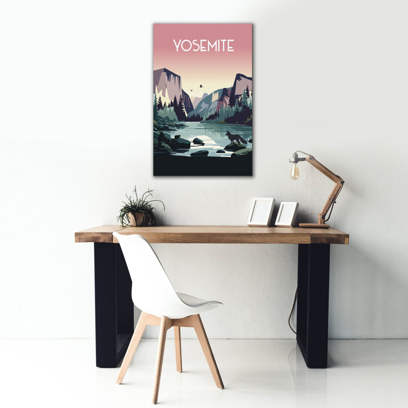 "Epic Graffiti" Yosemite "par Omar Escalante, art mural sur toile, H 40 po x l 26 po x P 1,5 po