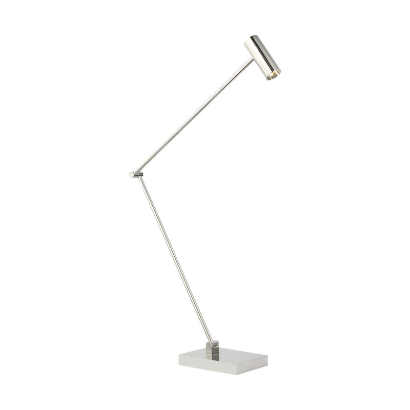 Sean Lavin Ponte 1-Light X-Large Table Lamp in Hand Rubbed Antique Brass, Silver