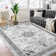 Vintage Floral Area Rug, Soft Washable Non Slip Carpet for Entryway, Bedroom, Living Room