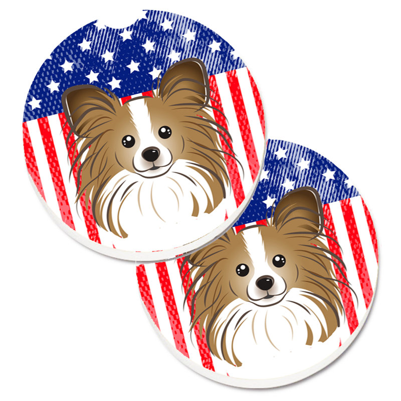 Sous-verre american flag, Papillon