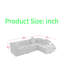 Canapé modulaire en forme de L avec larges sièges profonds, rembourrage en mousse haute densité et en polyester, emballage compressé pour une installation facile, canapé-lit confortable-810443145