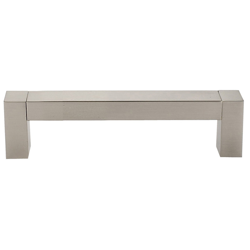 Poignée barre Block, Nickel satiné, 3''