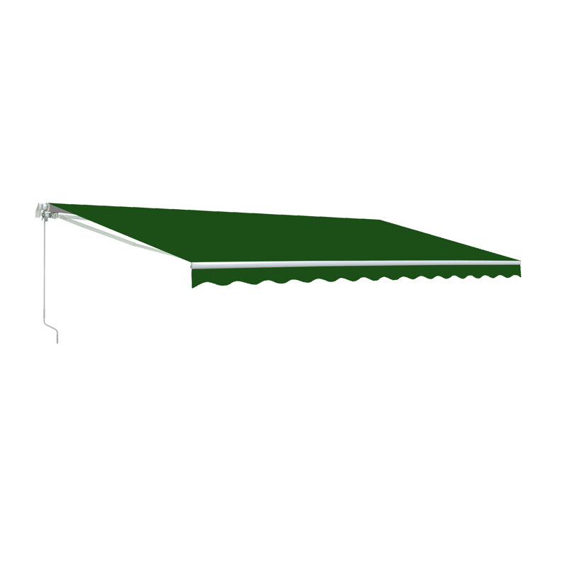 Tissu de remplacement pour auvent rétractable ALEKO, Vert classique, l 12 pi x P 10 pi