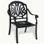 Ensemble de 5 meubles de patio en fonte d'aluminium avec coussins bruns (même sku: W1710S00091)