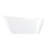 Ascent Casainc 60" Acrylic Freestanding Tub, Deep Soaking Bathtub with Pop-up Drain & Integrated Overflow, Matte White