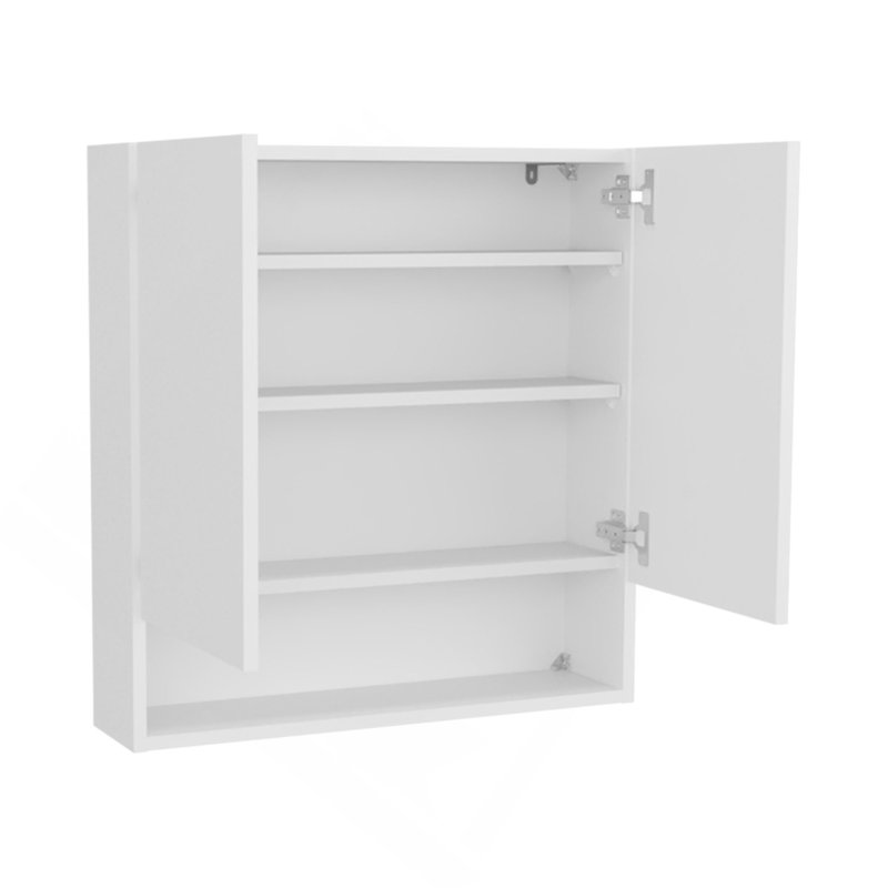 Armoire à pharmacie à double porte Hickory, idéale pour le rangement dans la salle de bain