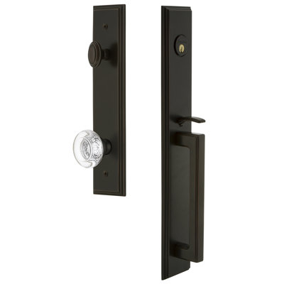 Carré One-Piece Complete Inactive Dummy Handleset with D Grip and Bordeaux Knob