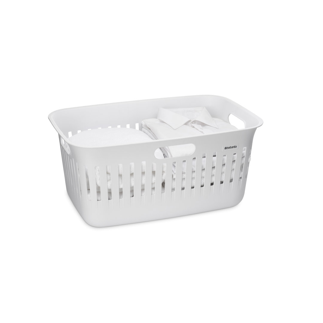 Brabantia Collect-It Laundry Basket 40L (White), Set of 2, Laundry Hamper for Kitchens and Utility Rooms, Storage Basket for Clothing, Towels and Bedding - Image 2