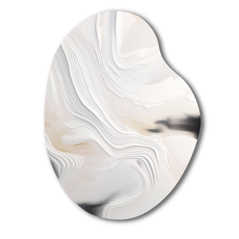 Chevere - Décoration murale asymétrique en métal abstraite, sculpture murale en métal de forme irrégulière, H 30 po x l 22 po