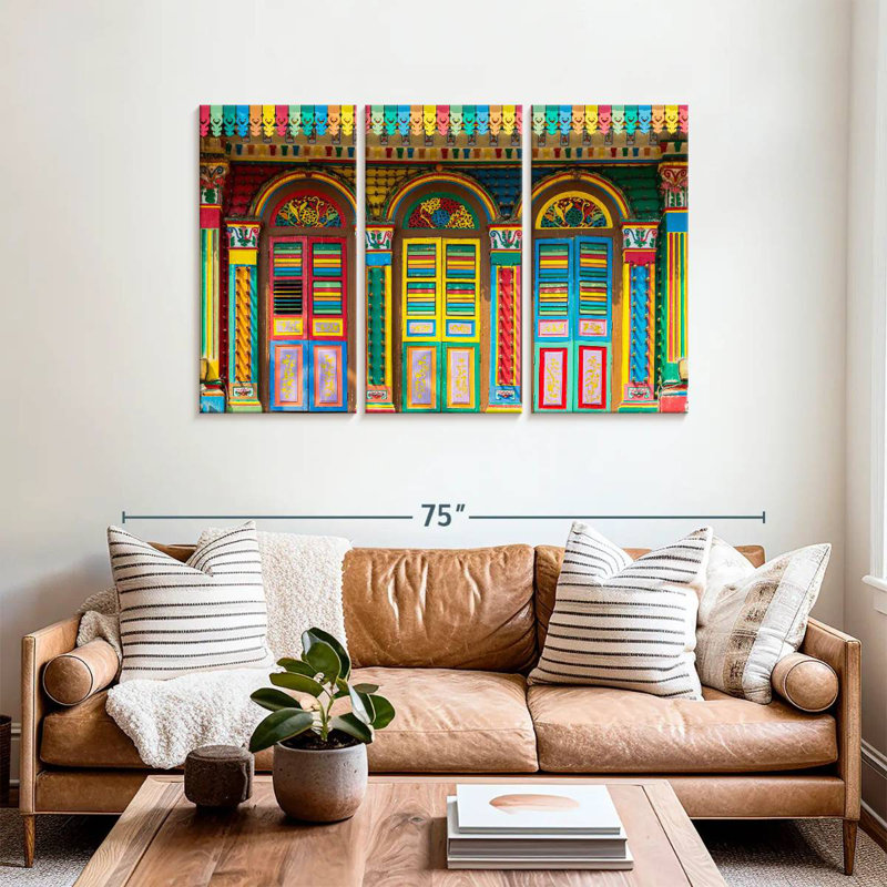 Lumineux Little India Doors, H 36 po x l 57 po