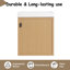 Meuble-lavabo mural 18,5 po avec lavabo en résine, porte simple à fermeture douce, panneau de fibres à densité moyenne, bois naturel (KD-Packing)-118096483