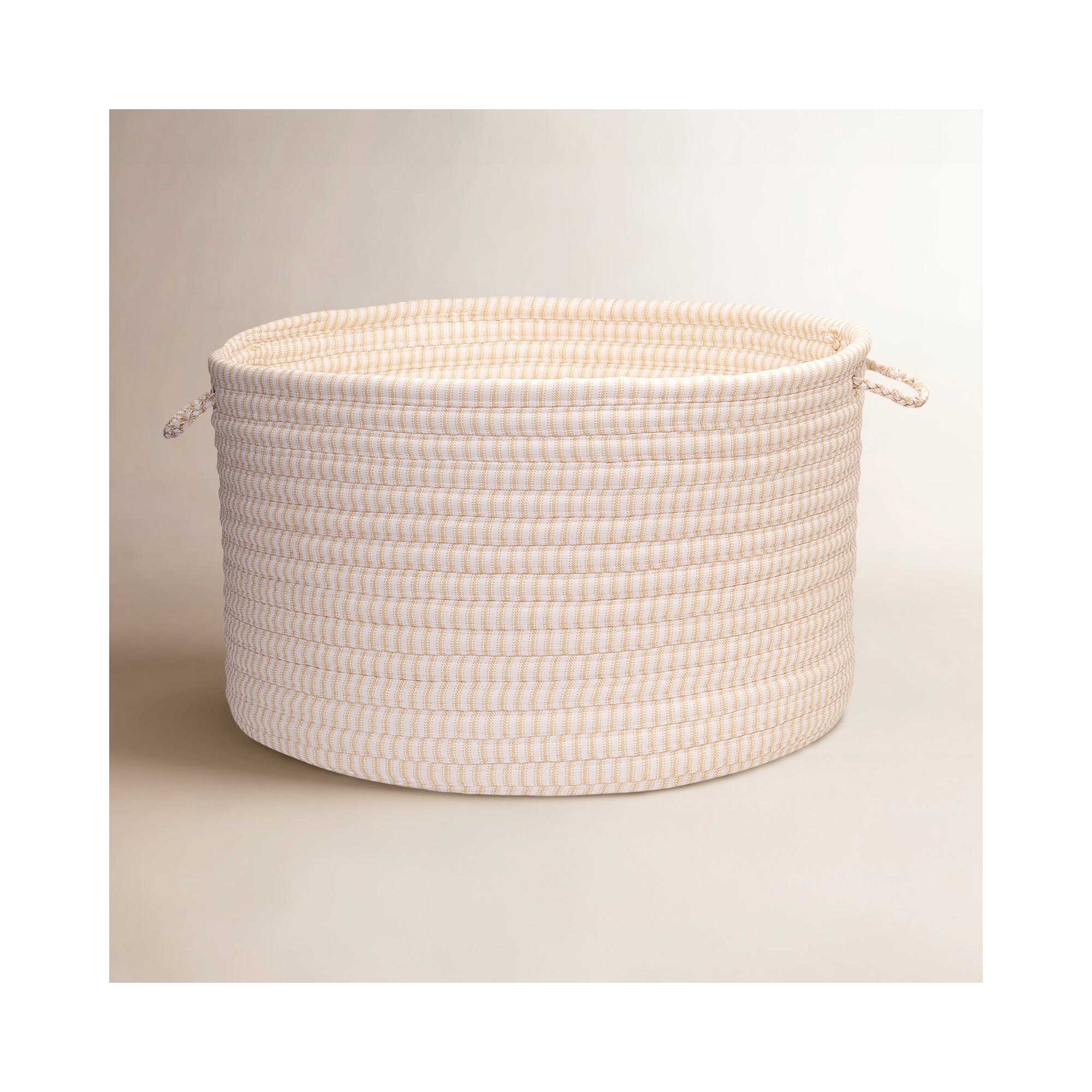 Triste Fabric Decorative Basket 1, Canvas, 10" H x 14" W x 14" D