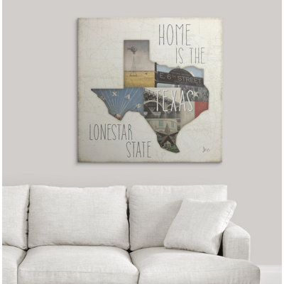«InstaStates III Texas» par Jess Aiken, art textuel