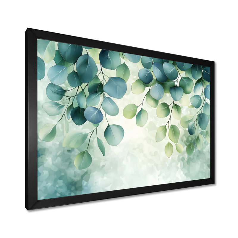 Iole, feuilles d'eucalyptus, danse du feuillage II - feuilles, art mural, Reproduction encadrée d'une seule photo