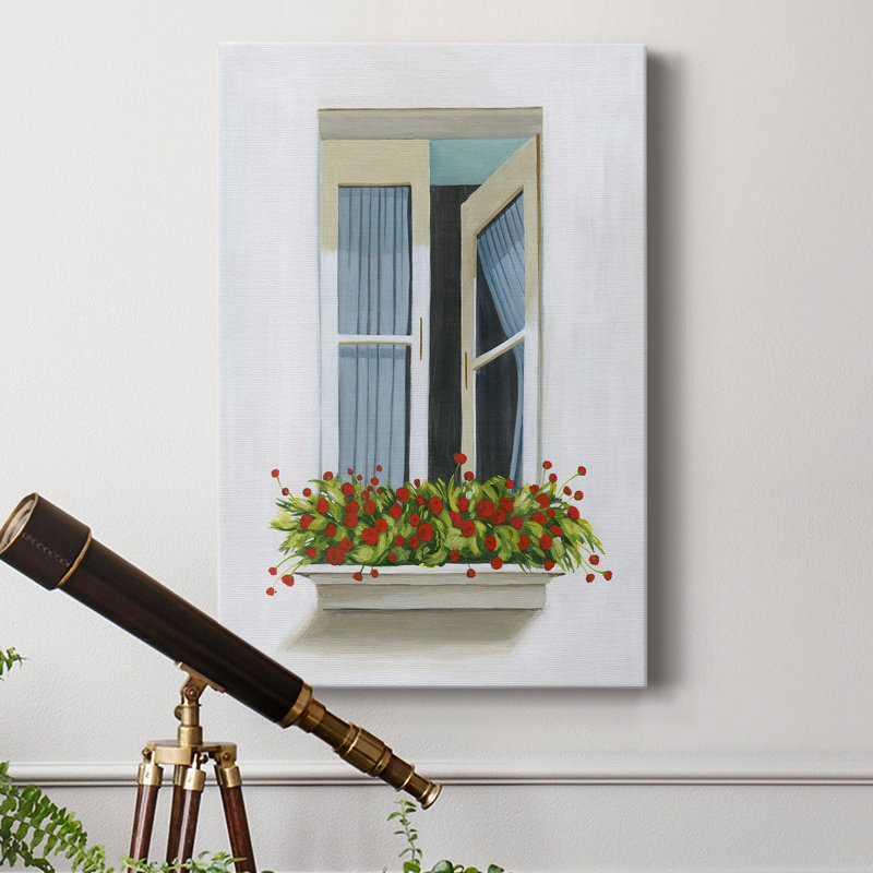 -Parce que la toile tendue de qualité supérieure Drapes I - prête à être accrochée, H 60 po x l 40 po x P 1 po