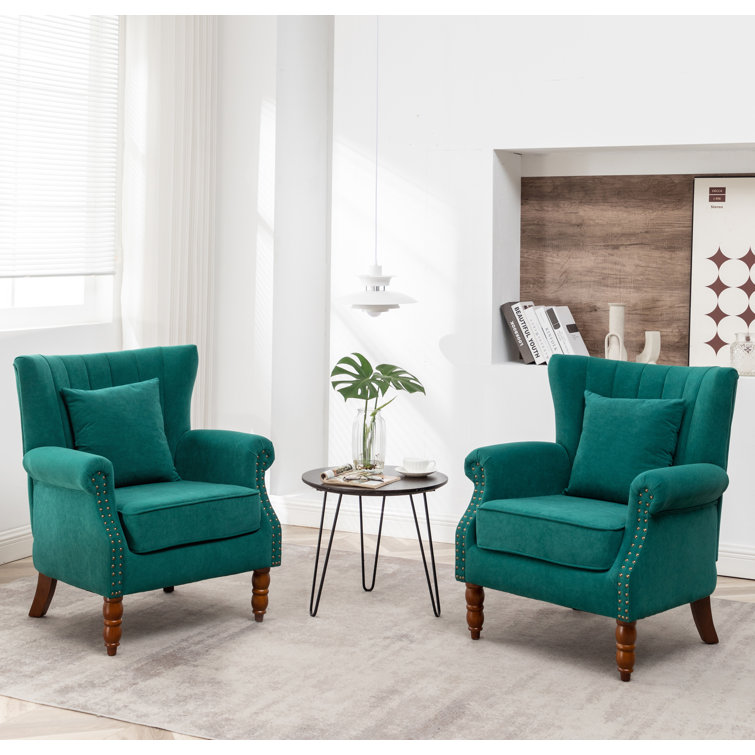 Edelman 29'' Wide Upholstered Wingback Chair