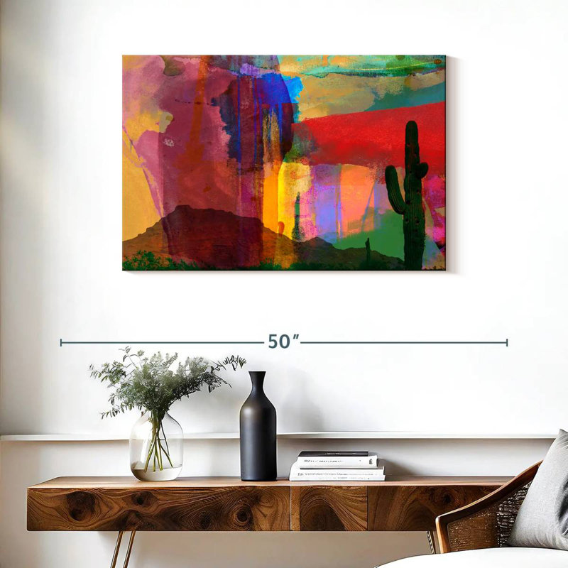 Mesa abstrait, H 24 po x l 36 po