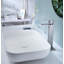 Robinet de lavabo de salle de bain à poignée simple avec bonde escamotable Waterfall