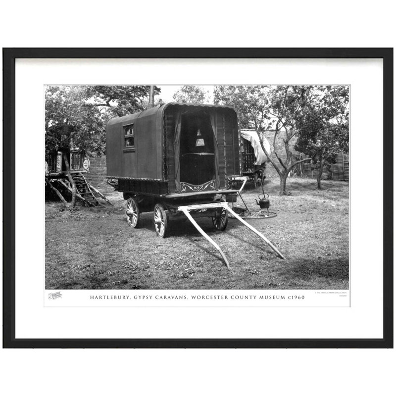 Hartlebury, Gypsy Caravans, Worcester County Museum C1960 - Single Picture Frame Print, 40cm H x 50cm W x 2.3cm D