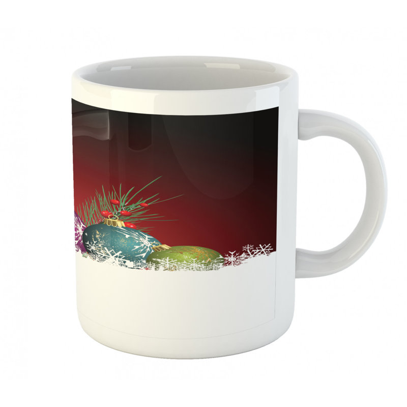 Grande tasse à café xmas composée numériquement