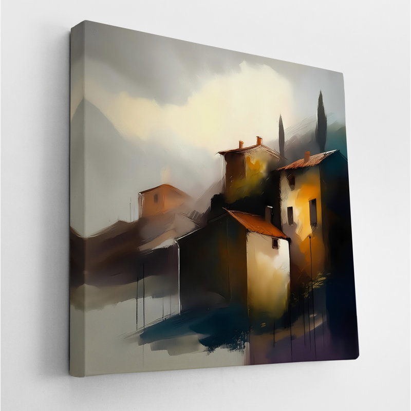 Tuscan Hillside Villa, 24" H x 24" W